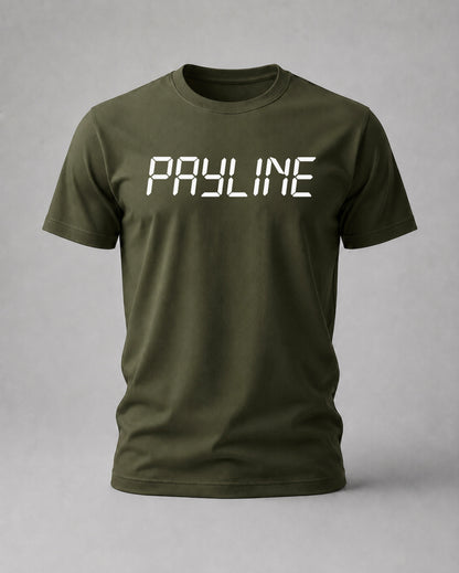 Olive Green Digital Payline Tee, Payline Casino Culture