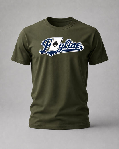 Olive Green Ace of Spades Tee, Payline Casino Culture