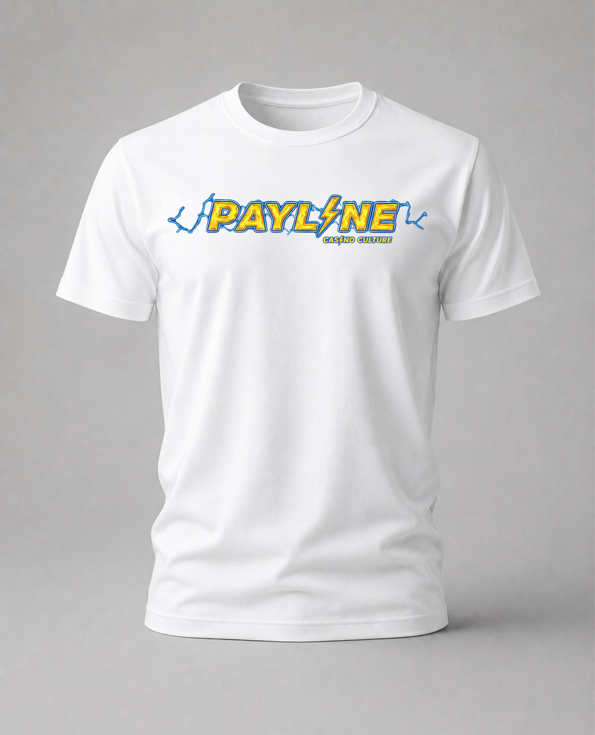 White High Voltage Payline Tee, Payline Casino Culture