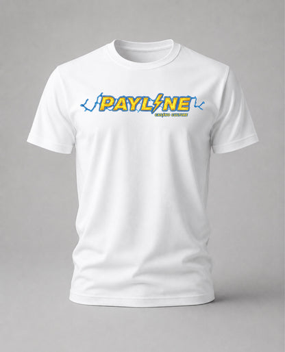 White High Voltage Payline Tee, Payline Casino Culture