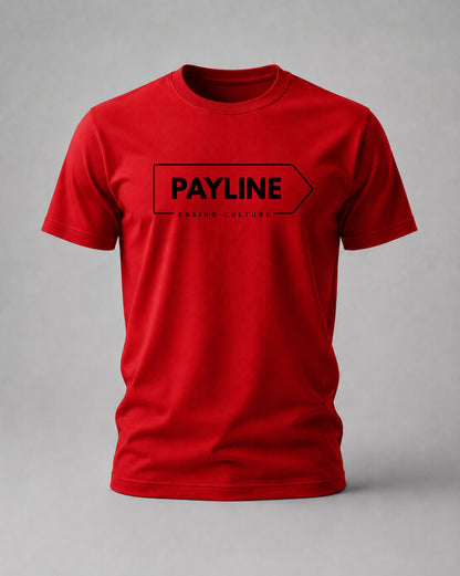 Red Payline Flagship Logo Tee, Payline Casino Culture
