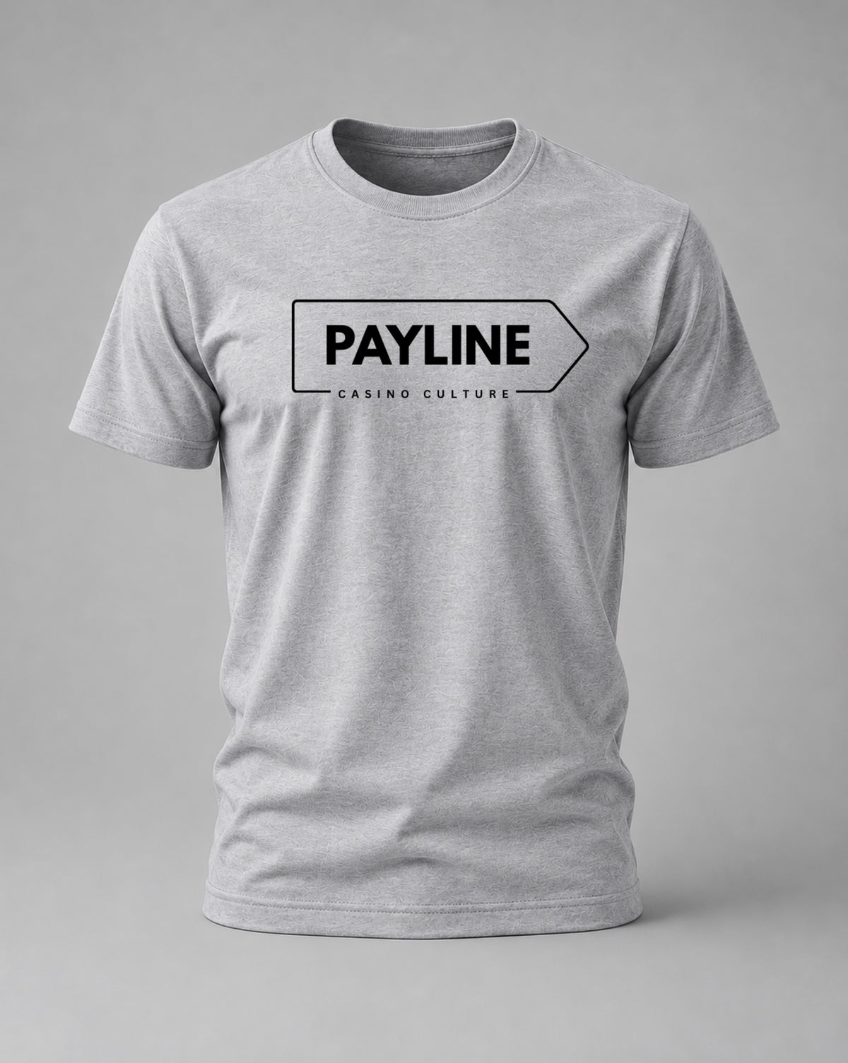 Gray Payline Flagship Logo Tee, Payline Casino Culture