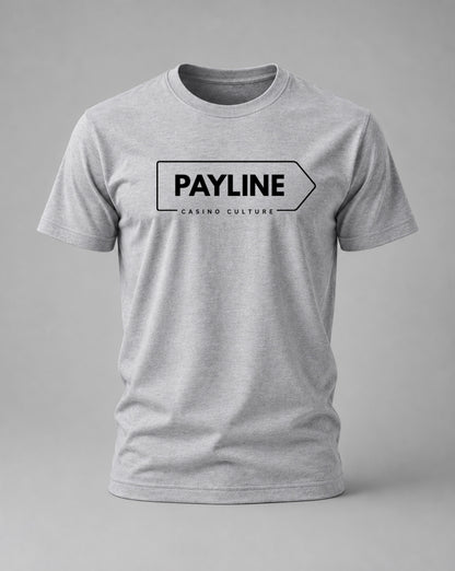 Gray Payline Flagship Logo Tee, Payline Casino Culture